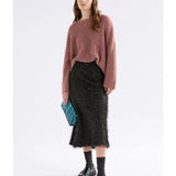 Elk - Agna Pattern Sweater Rosewood, Clothing, Elk - Say It Sister