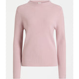 Elk Nevis Merino sweater in blush color, featuring a cozy fit and soft wool texture, perfect for casual winter wear.
