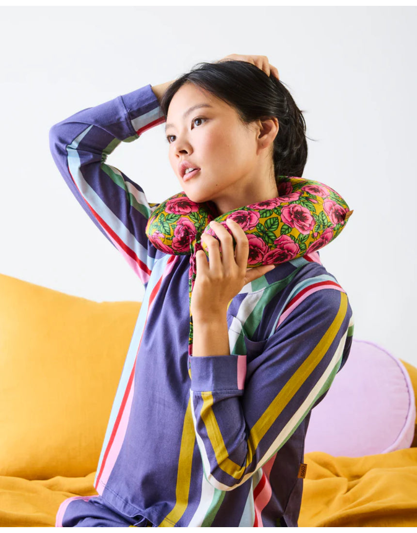 Kip & Co - Golden Peony Silk Travel Pillow, , Kip & Co - Say It Sister