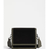 ELK The Label vel crossbody bag in dark olive with adjustable strap and sleek design, perfect for everyday use.
