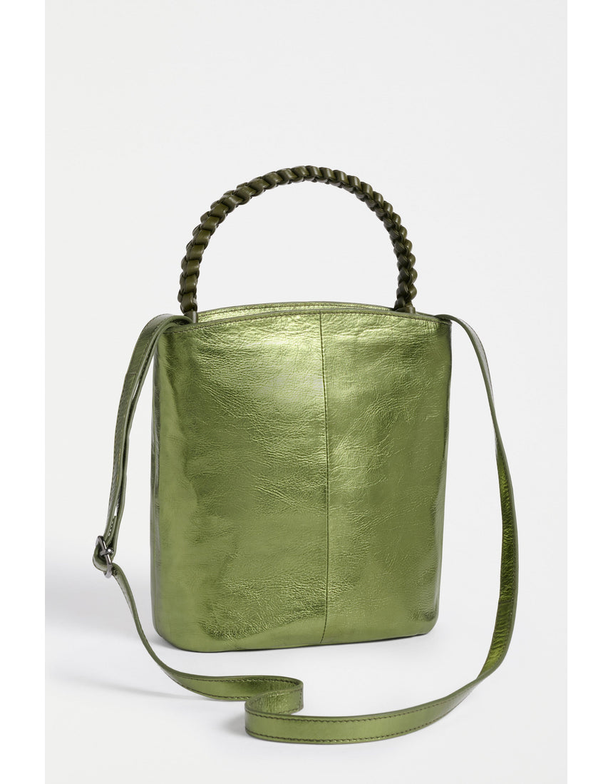 ELK The Label Bolenn Olive Crossbody Bag with adjustable strap and minimalist design, featuring durable material and subtle branding.