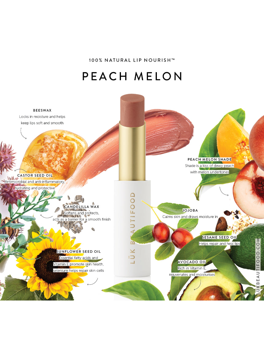 Lük Beautifood - Lip Nourish - Peach Melon, Lipstick, Luk Beautifood - Say It Sister