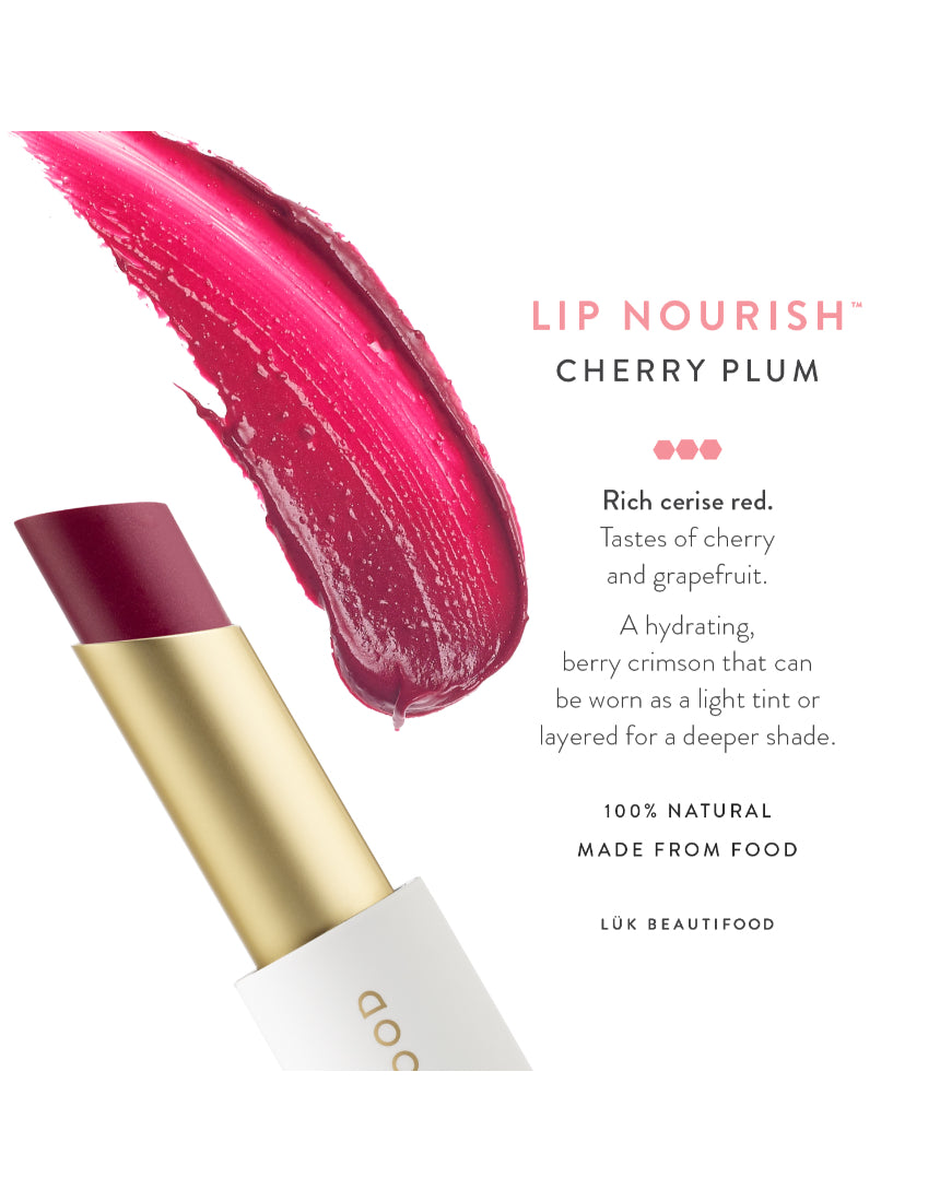 Lük Beautifood - Lip Nourish - Cherry Plum, Lipstick, Luk Beautifood - Say It Sister
