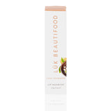 Luk Beautifood Lip Nourish lipstick in Chai Shimmer with warm, shimmering finish and natural lipstick packaging.