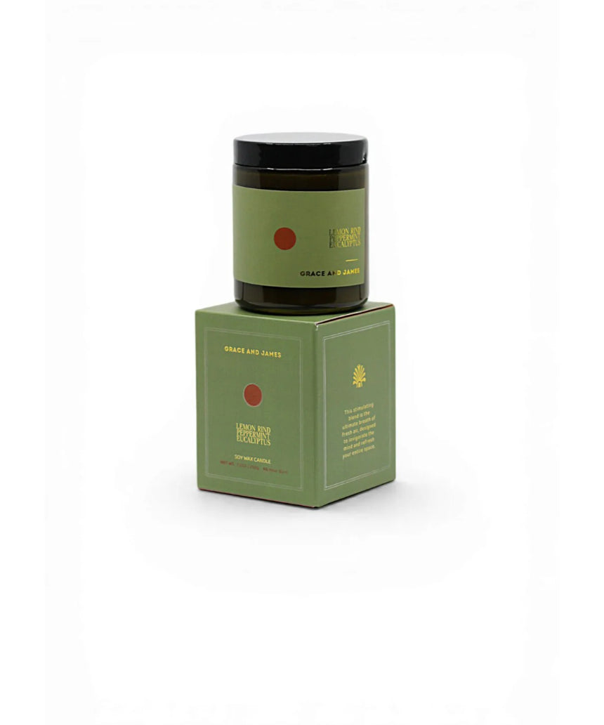 Grace and James - Forager Candle - Lemon Rind, Peppermint & Eucalyptus, Candle, Grace and James - Say It Sister