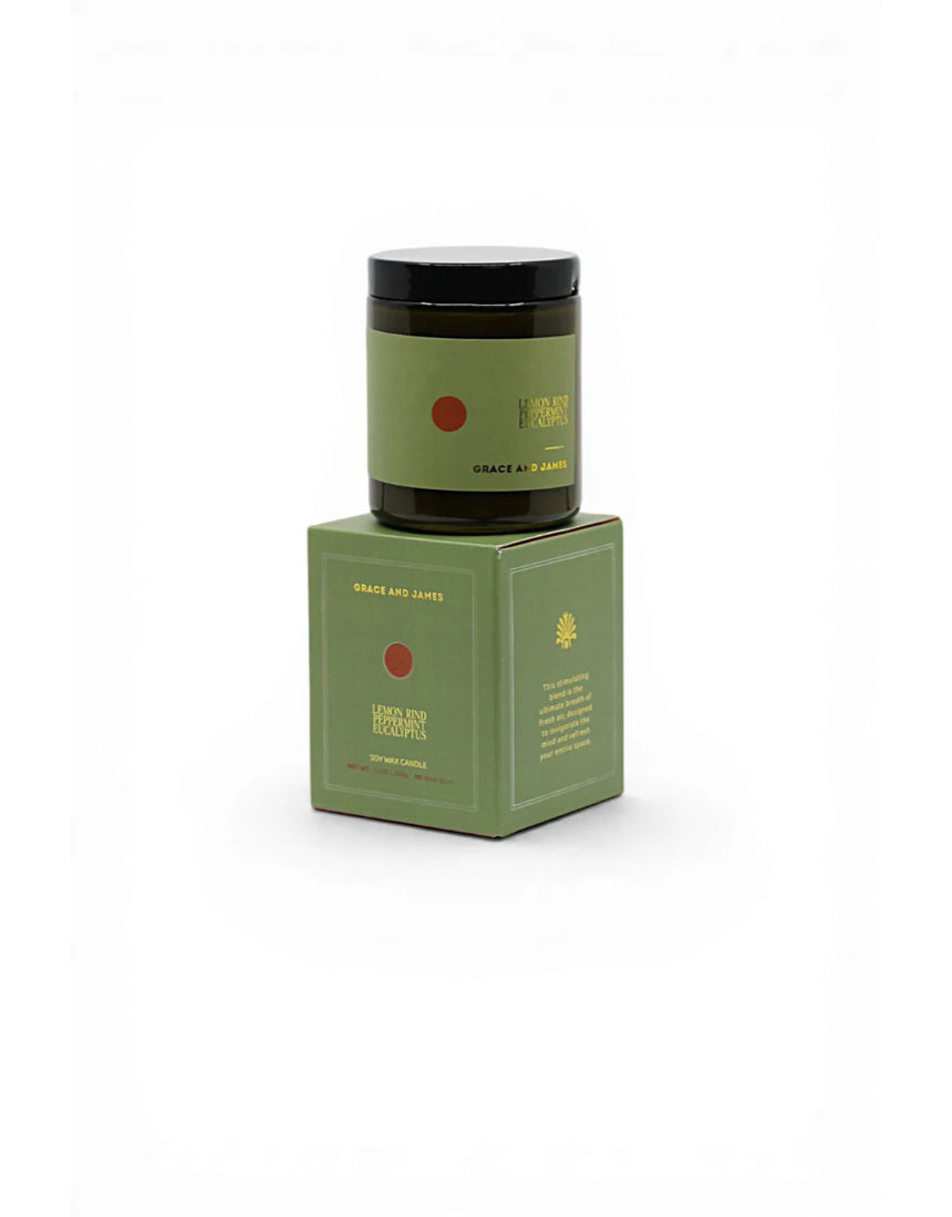 Grace and James - Forager Candle - Lemon Rind, Peppermint & Eucalyptus, Candle, Grace and James - Say It Sister
