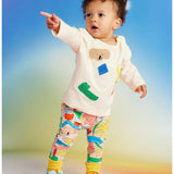 Baby blue Halcyon Nights Little Billabong baby booties with soft fabric and embroidered details, perfect for infants.