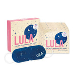 Lula self-warming eye mask in rose color, group shot showing five eye masks designed for relaxing eye comfort.