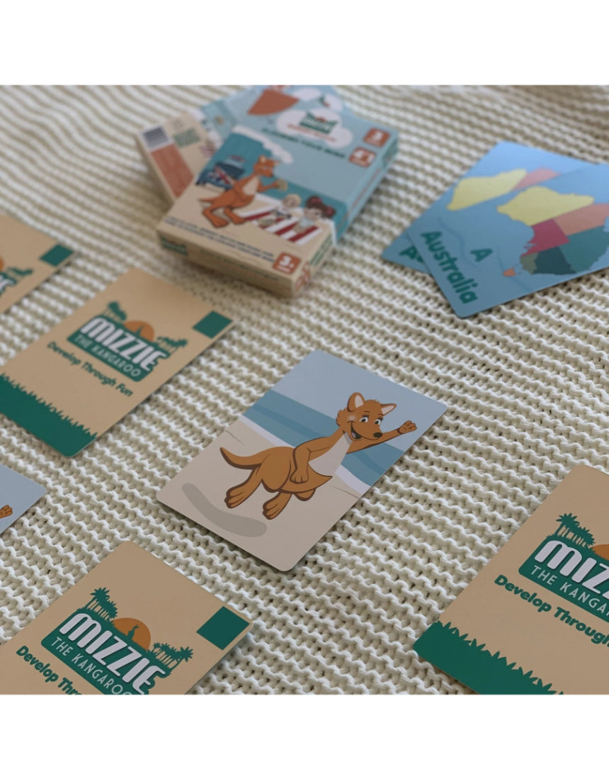 Mizzie the Kangaroo - Memory Match 4-In-1 Flash Card Game Set, game, Mizzie the Kangaroo - Say It Sister
