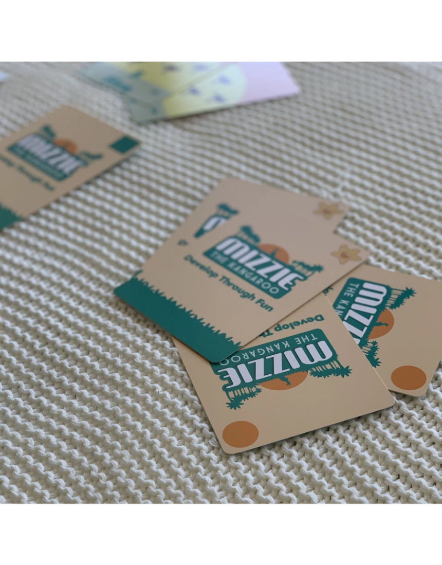 Mizzie the Kangaroo - Memory Match 4-In-1 Flash Card Game Set, game, Mizzie the Kangaroo - Say It Sister
