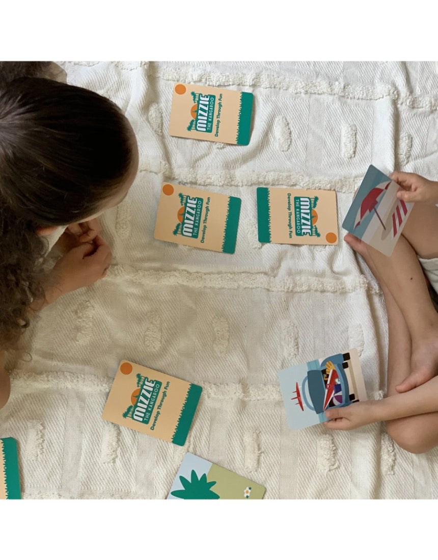 Mizzie the Kangaroo - Memory Match 4-In-1 Flash Card Game Set, game, Mizzie the Kangaroo - Say It Sister