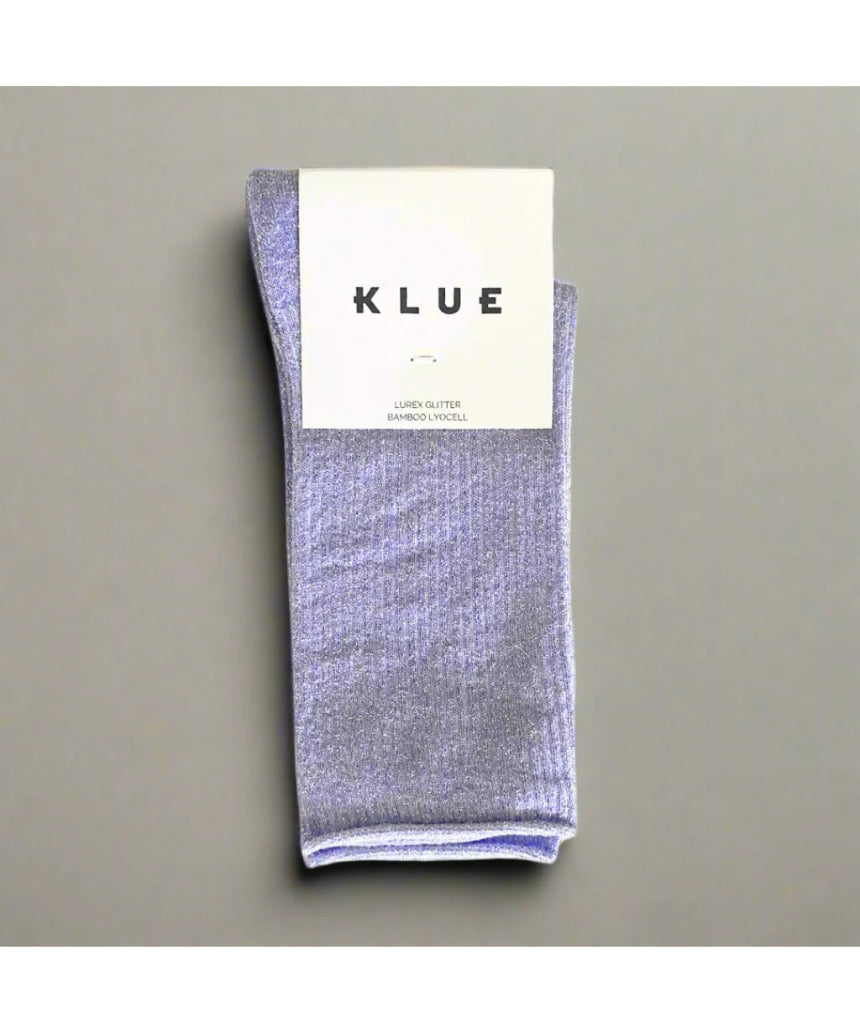 Klue - Glitter Lurex Socks - Lilac, socks, Klue - Say It Sister