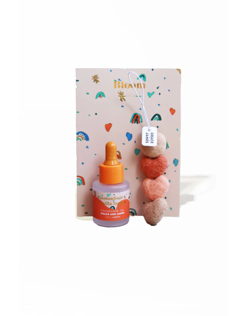 Passionfruit & Vanilla Sorbet Heart Felt Air Freshener, Air Fresheners, Grace & James - Say It Sister