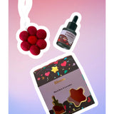 Black rose and lavender felt air freshener by Grace & James, featuring a floral design for fresh home scent.