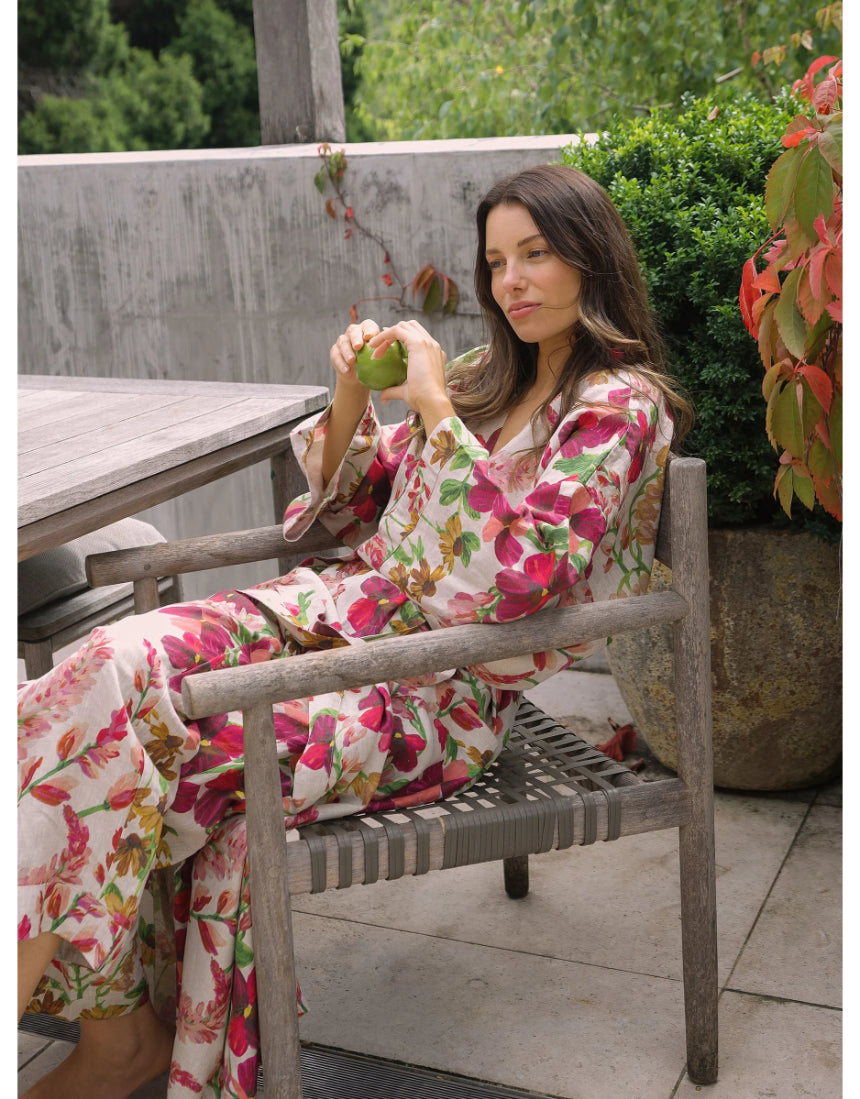 Bonnie and Neil - Lupin Multi Linen Robe, , Bonnie and Neil - Say It Sister
