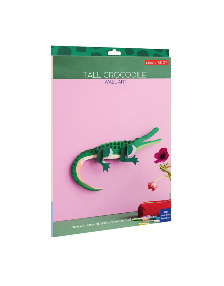 Wall Art Tall Crocodile (A4), Wall Decor, Studio Roof - Say It Sister