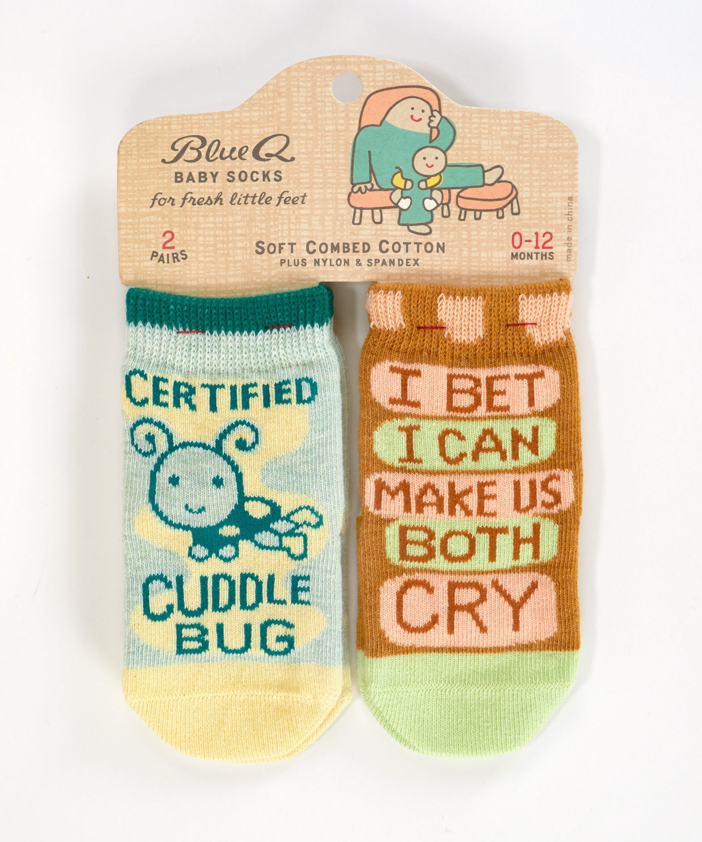Blue Q - Baby Socks - Cuddle Bug/Both Cry Baby Socks