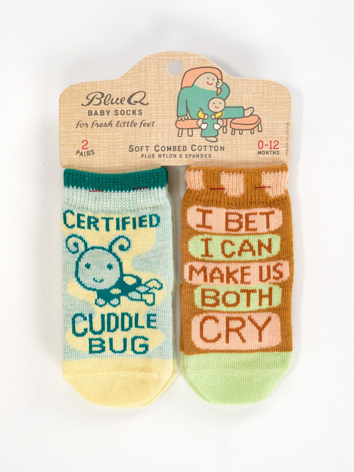 Blue Q - Baby Socks - Cuddle Bug/Both Cry Baby Socks