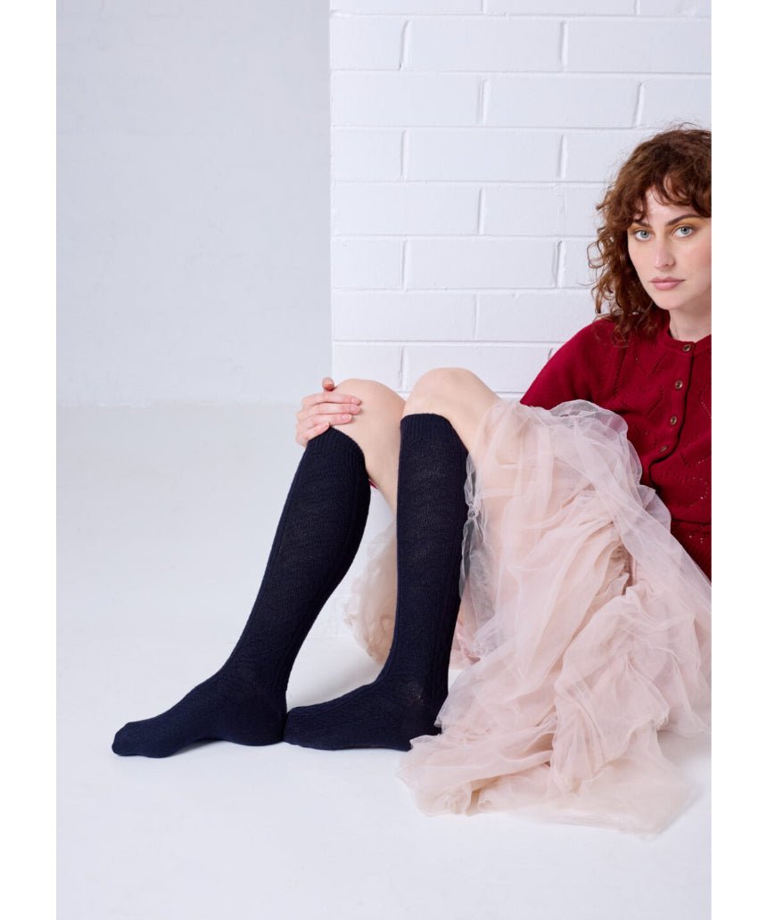 Tightology - Vintage Long Merino Wool Socks, socks, Tightology - Say It Sister