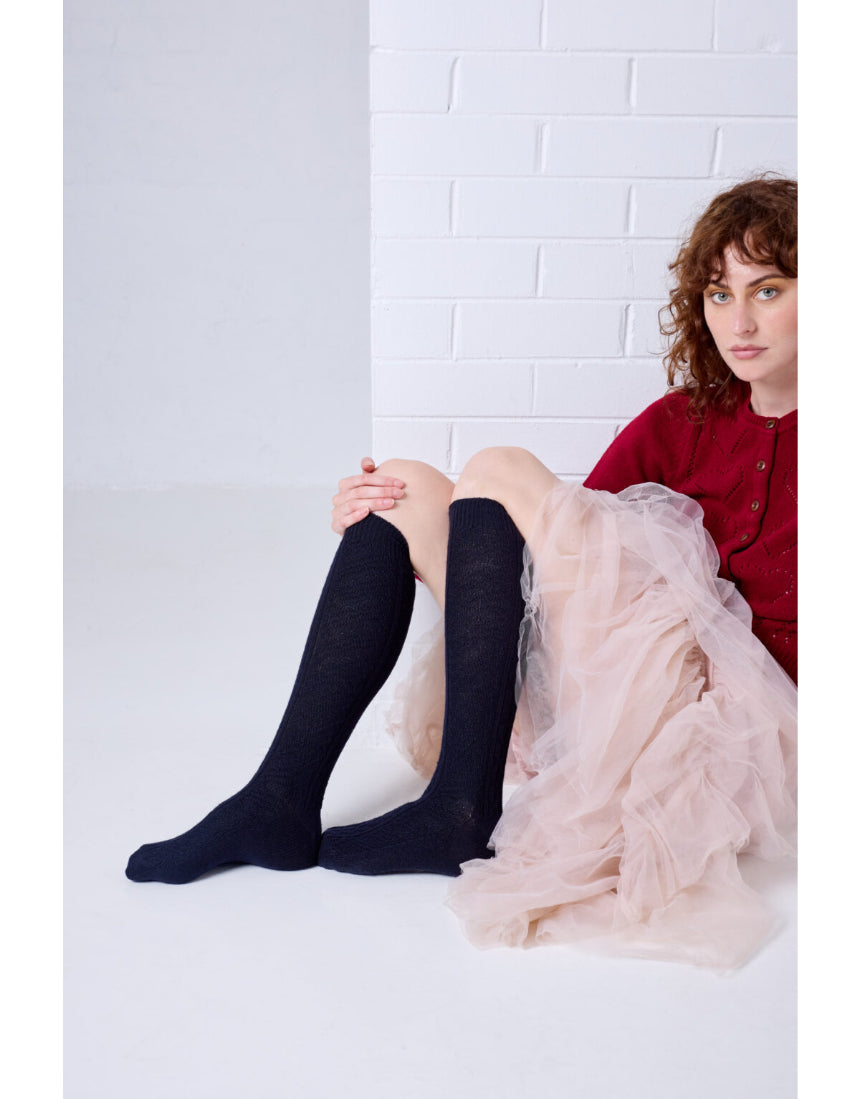 Tightology - Vintage Long Merino Wool Socks, socks, Tightology - Say It Sister