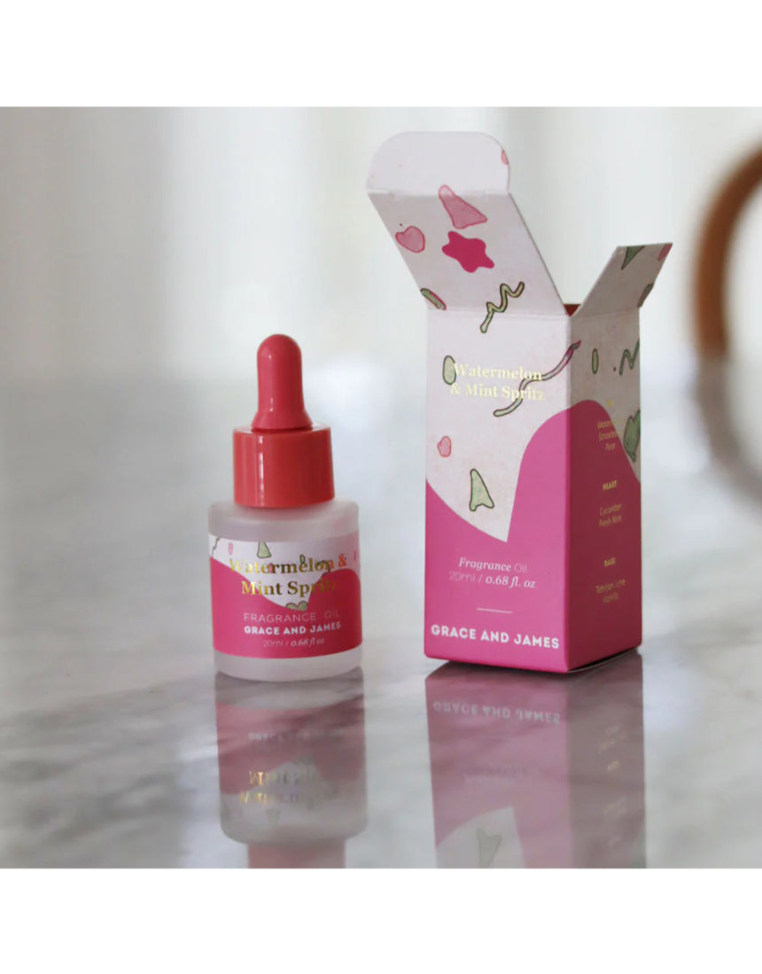 Watermelon & Mint Heart Felt Air Freshener, Air Fresheners, Grace & James - Say It Sister