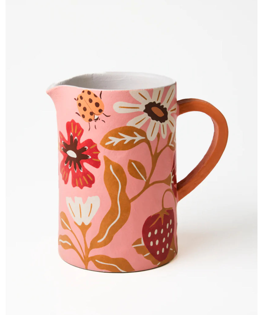 Meadow Jug Pink, jug, Jones & Co - Say It Sister