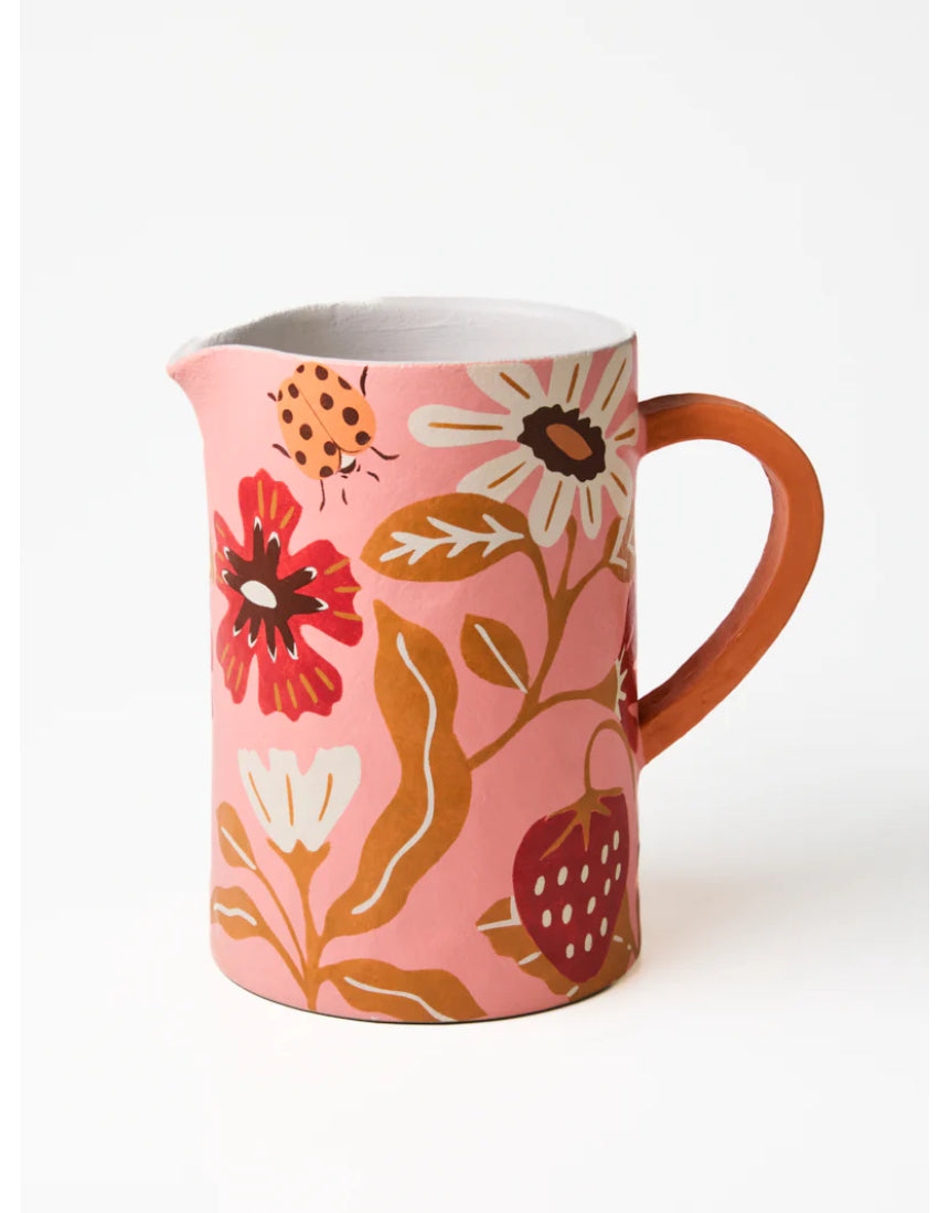 Meadow Jug Pink, jug, Jones & Co - Say It Sister