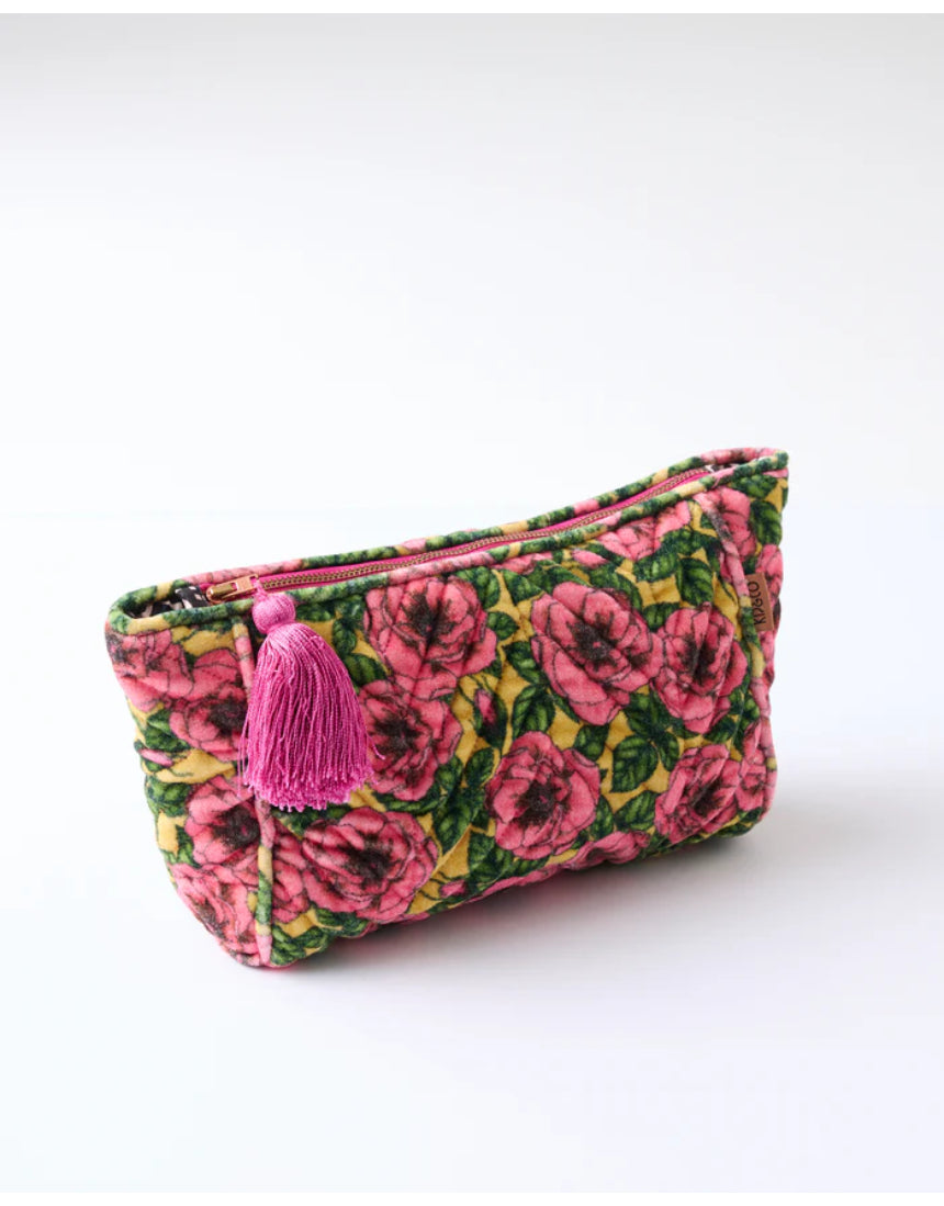 Kip & Co - Golden Peony Velvet Toiletry Bag, Accessories, Kip & Co - Say It Sister