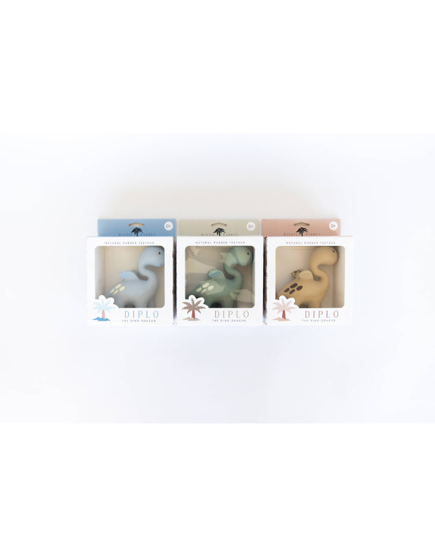 Diplo the Dino-Dragon Teether - Sage, , Winnie Parkes - Say It Sister
