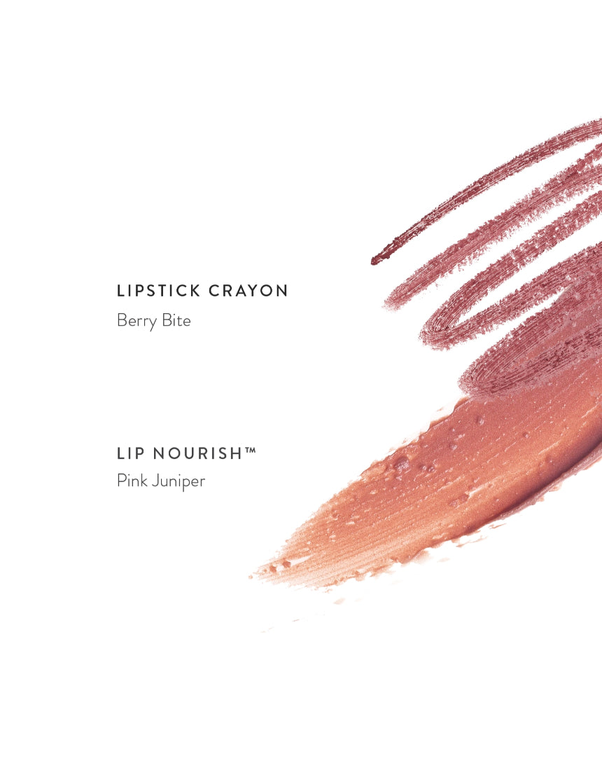 Luk Beautifood Recipe of a Lipstick Nude Berry Duo featuring two natural-toned lipsticks with berry shades in sleek packaging