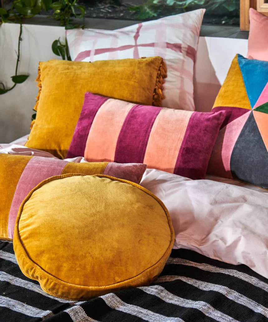 Kip & Co - Pecan Velvet Pea Cushion, Cushion, KIP & CO AUSTRALIA PTY LTD - Say It Sister