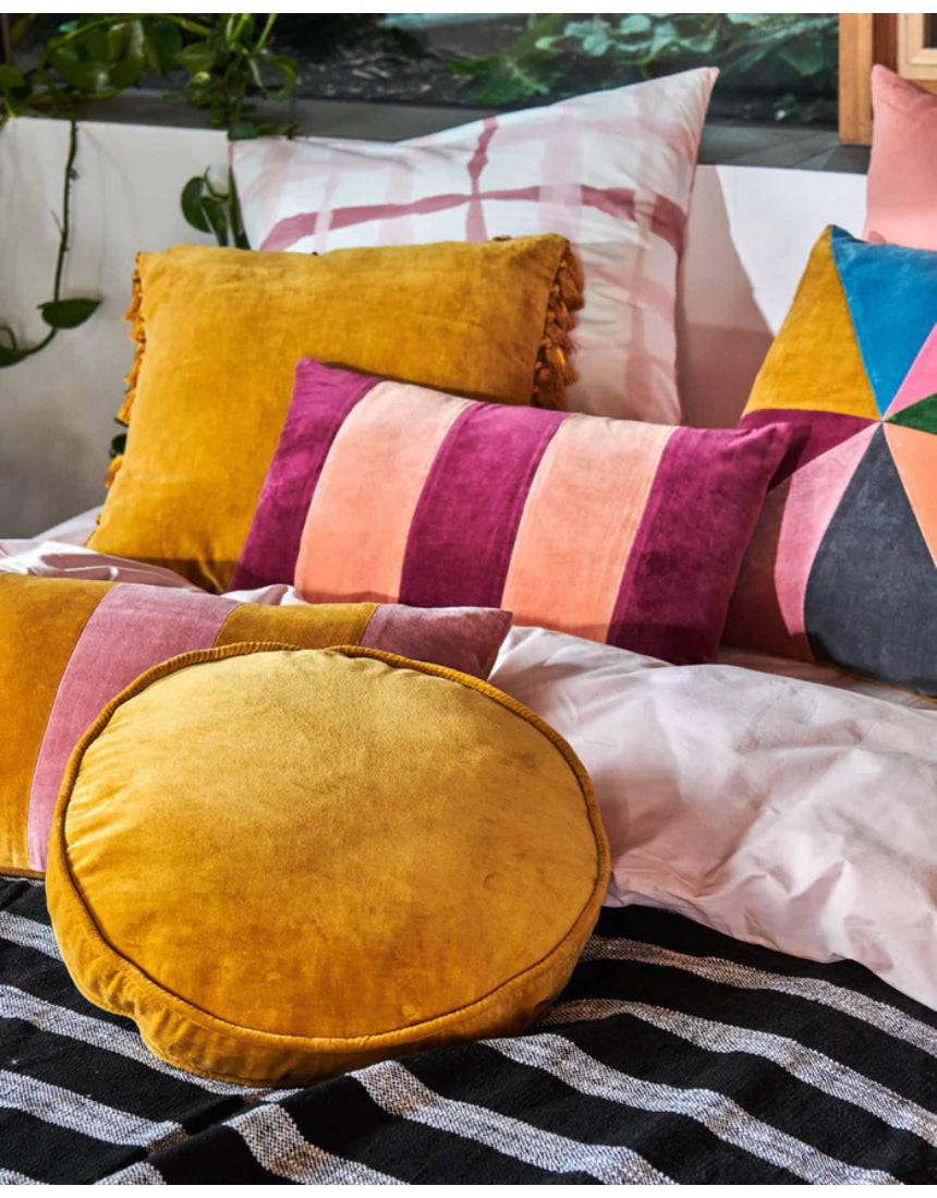 Kip & Co - Pecan Velvet Pea Cushion, Cushion, KIP & CO AUSTRALIA PTY LTD - Say It Sister