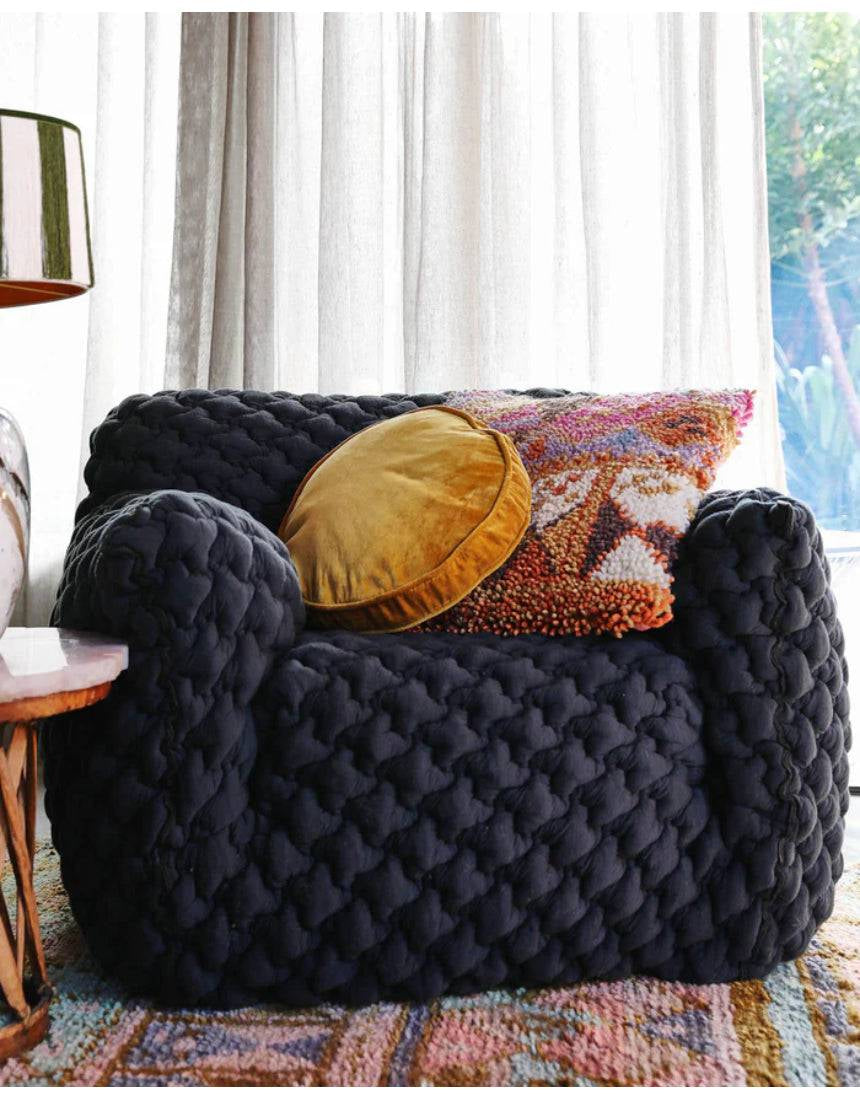 Kip & Co - Pecan Velvet Pea Cushion, Cushion, KIP & CO AUSTRALIA PTY LTD - Say It Sister