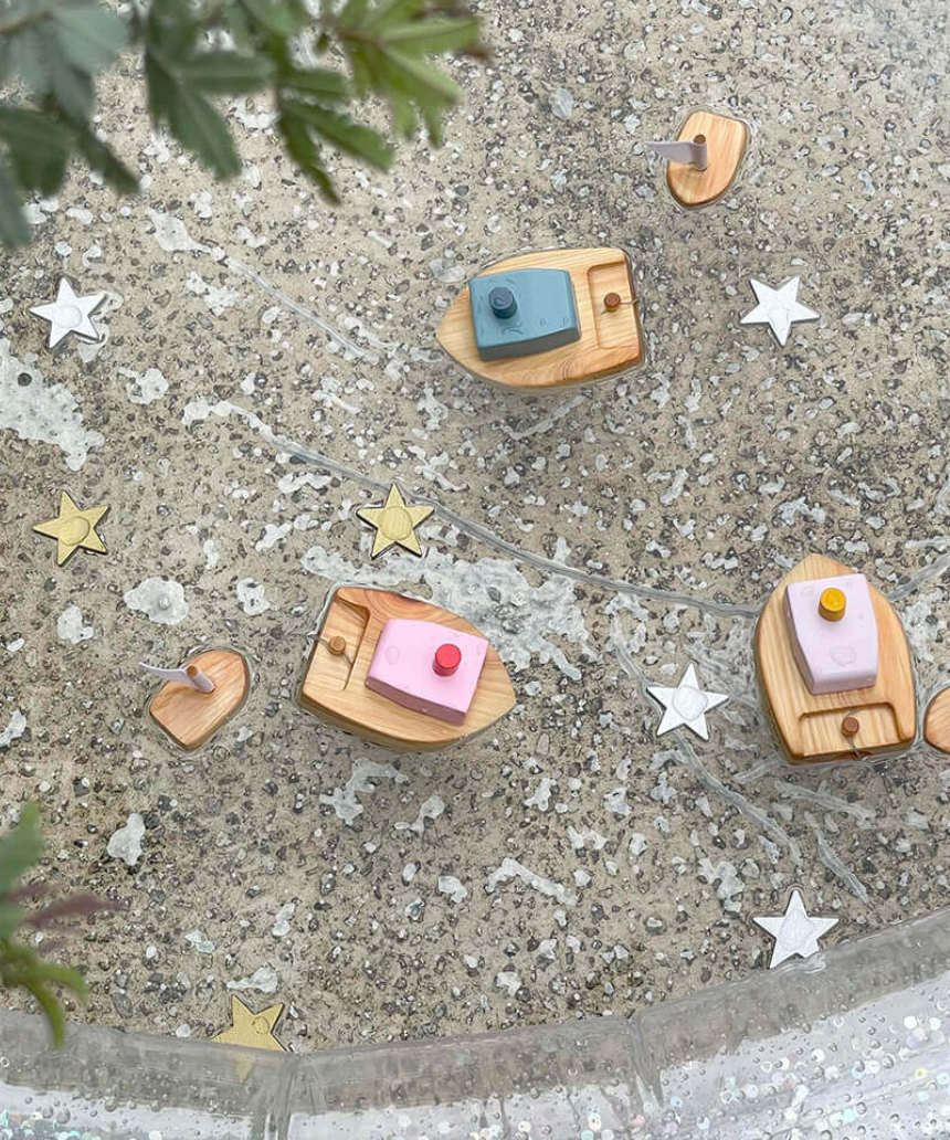 Ofune Wind-Up Boat Pink, kids, Axis Toys - Say It Sister