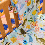 Kip & Co - Reef Life Bamboo Swaddle, swaddle, Kip & Co - Say It Sister