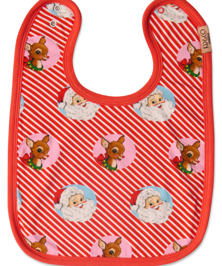 Kip & Co - I Love Christmas Spot Cotton Bib, Baby bib, Kip & Co - Say It Sister