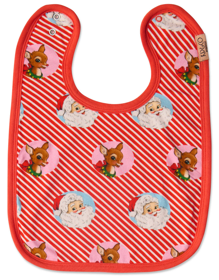 Kip & Co - I Love Christmas Spot Cotton Bib, Baby bib, Kip & Co - Say It Sister