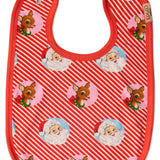 Kip & Co - I Love Christmas Spot Cotton Bib, Baby bib, Kip & Co - Say It Sister