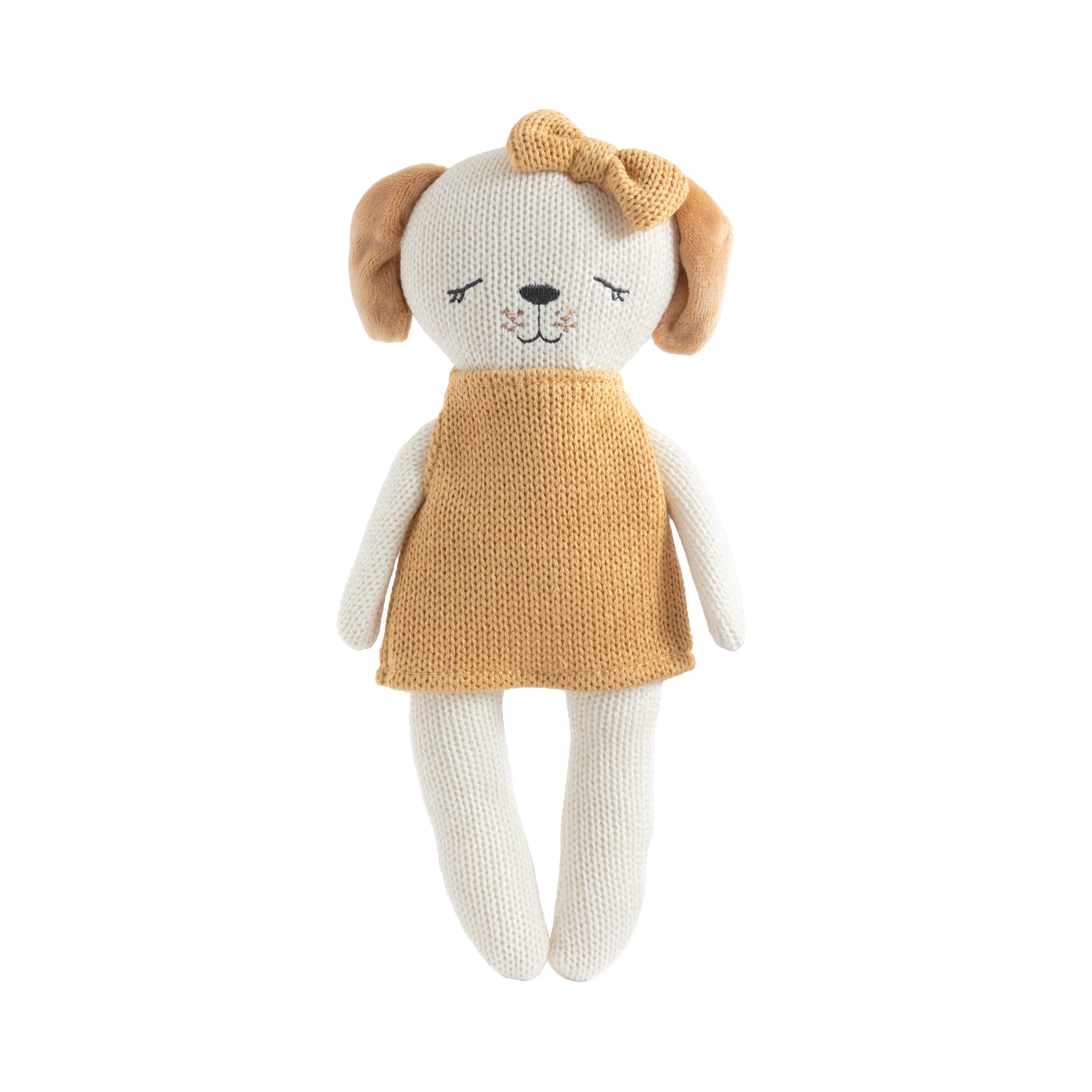 Knitted Animal Toy- Paula the Puppy, , Living Textiles - Say It Sister