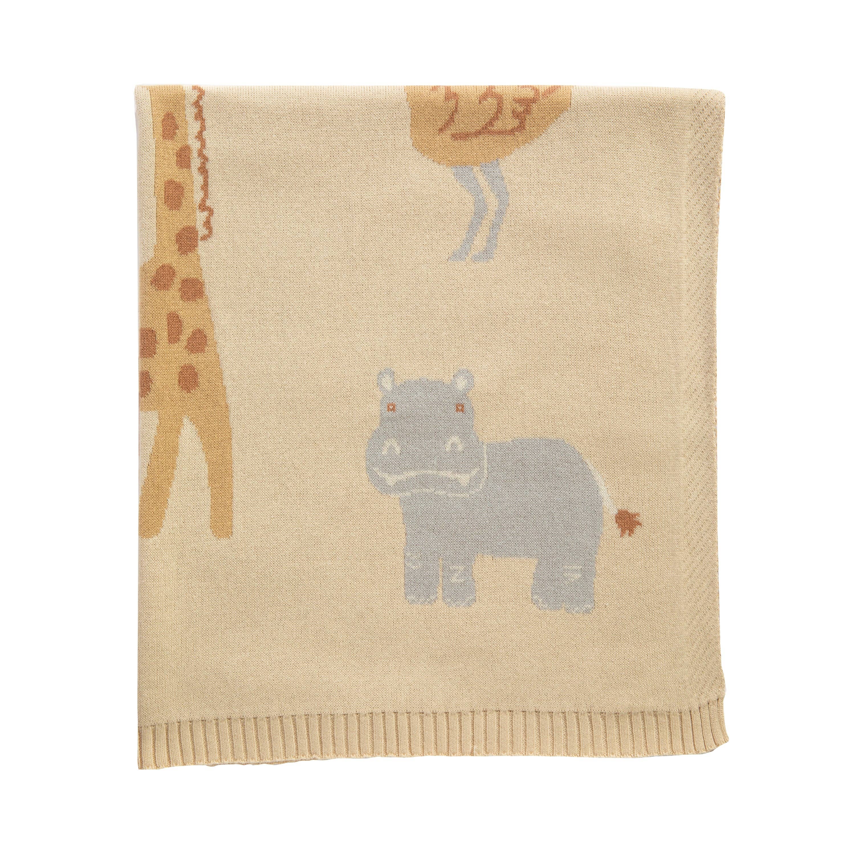 Jacquard Blanket - Wild Safari, , Living Textiles - Say It Sister