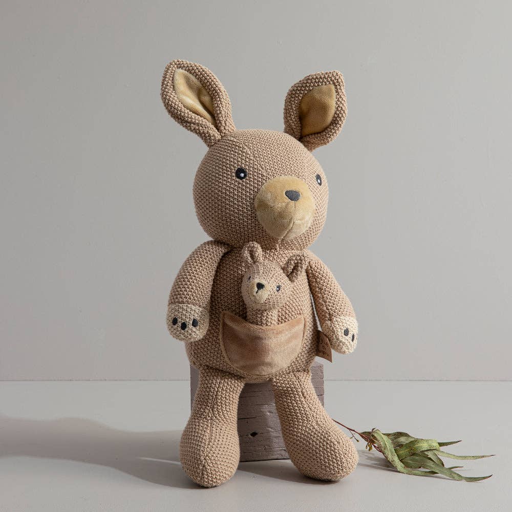 Knitted Toy - Kylie the Kangaroo, , Living Textiles - Say It Sister