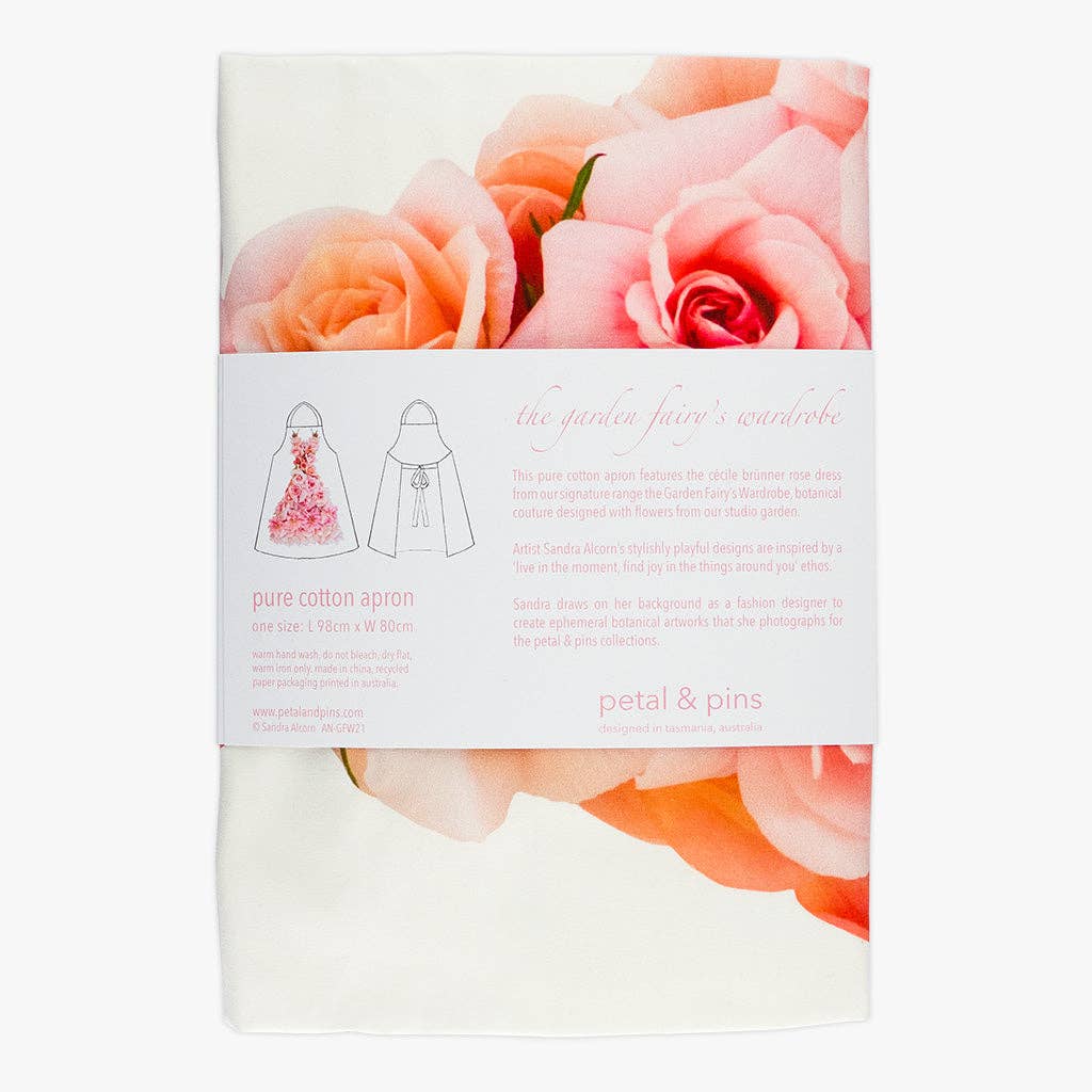Floral Apron - Cécile Brünner Rose Design, , petal & pins - Say It Sister