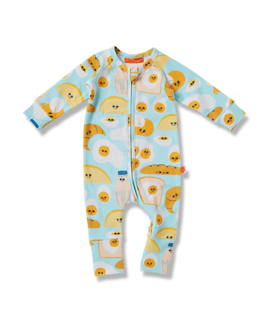 Halcyon Nights - Brunch Buddies Long Sleeve Zip Suit, baby, Halcyon Nights - Say It Sister