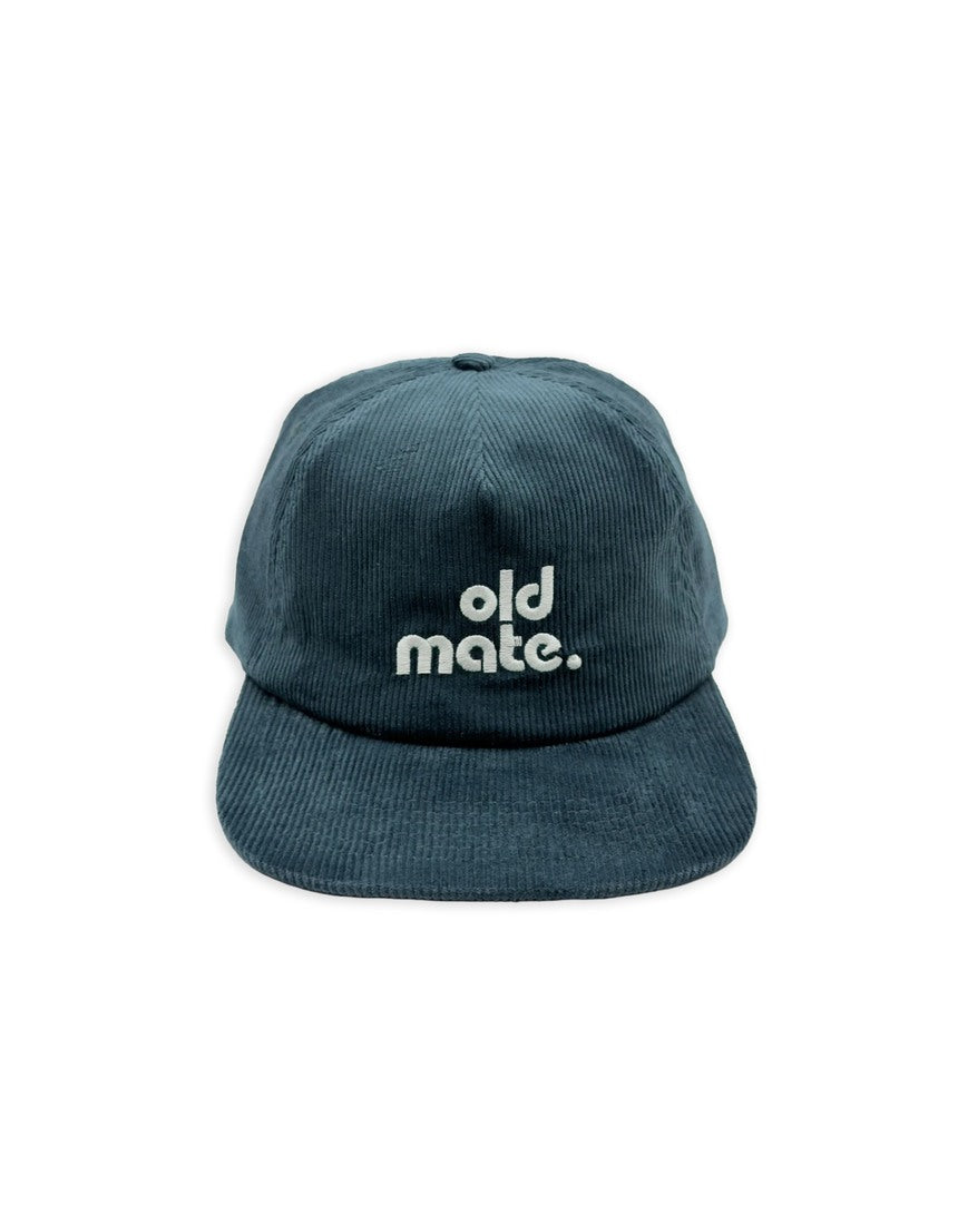 Banabae Old Mate Pinch Front Cord Cap in teal, adult size, featuring a classic style with a front pinch and adjustable cord.