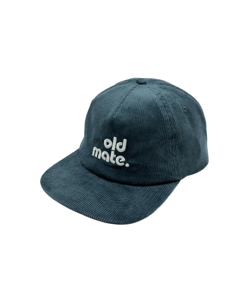 Banabae Old Mate Pinch Front Cord Adult Cap in teal, featuring a stylish front pinch design and adjustable cord for a comfortable fit.