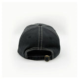 Black Banabae Rad Dad Redback baseball cap with curved brim and adjustable strap, featuring the Banabae logo embroidery.