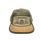 Banabae Rad Dad Spliced 5 Panel Cord Cap in eucalyptus color, featuring a stylish and casual design with a curved brim.