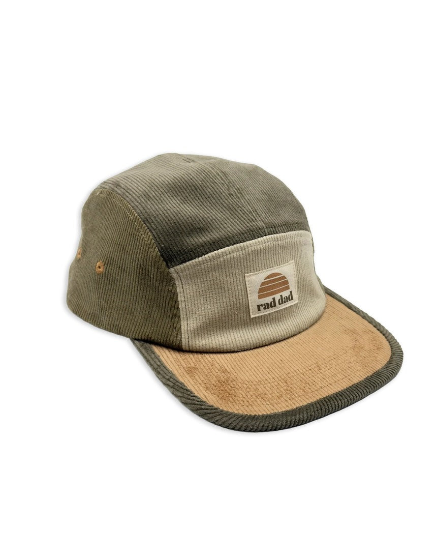 Banabae Rad Dad Spliced 5 Panel Cord Cap in eucalyptus color, showcasing a stylish, casual cap with spliced design and cord detail.