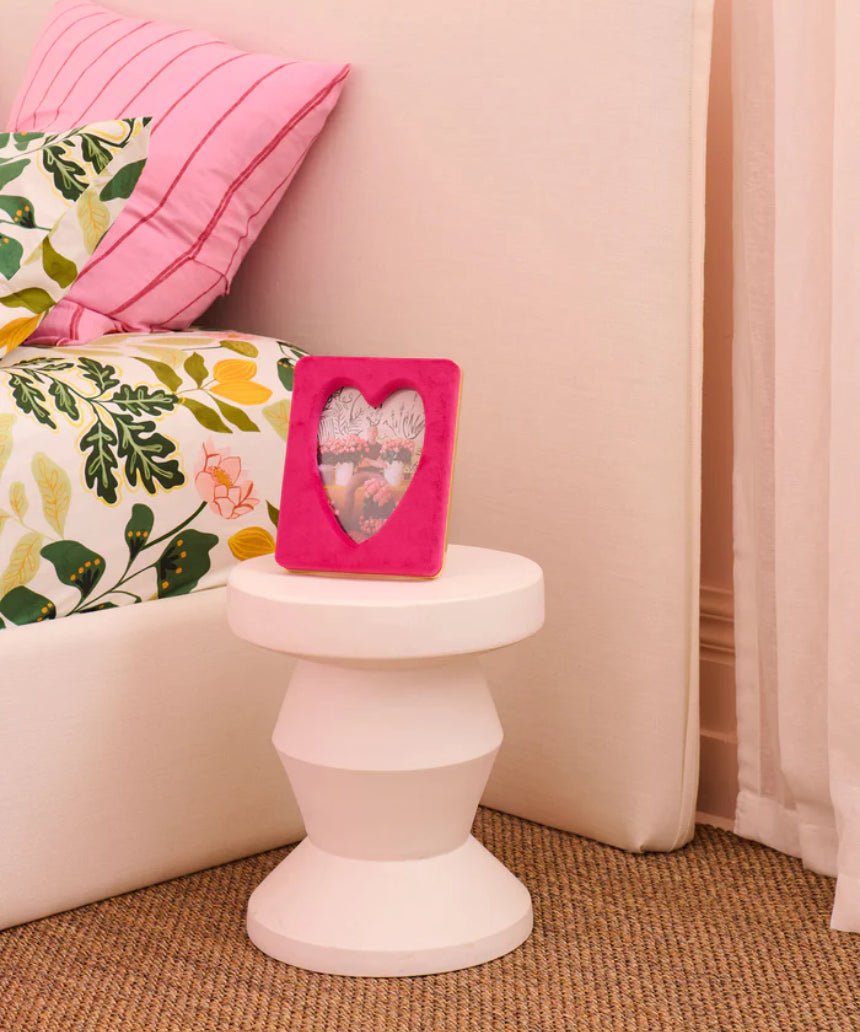 Kip & Co - Desert Pink Heart Velvet Photo Frame, picture frame, Kip & Co - Say It Sister