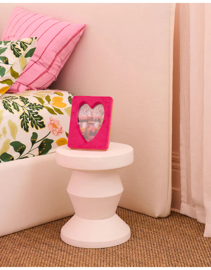 Kip & Co - Desert Pink Heart Velvet Photo Frame, picture frame, Kip & Co - Say It Sister